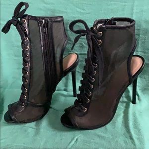 Aldo Mesh Ankle Booties